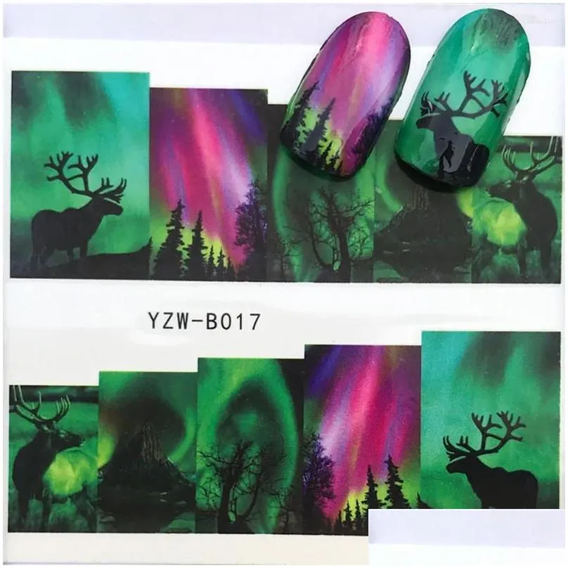 Stickers stickers nagel Alien ruimte elanden zwarte baard schattige stoffen voor nagels ornamenten sliders decoratie drop levering gezondheid schoonheid kunst Othvo