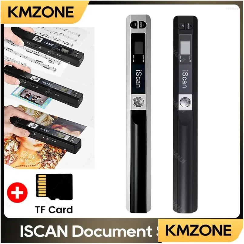 Scanners Iscan A4 Portable Scanner Mincument Po Book Jpg Pdf Format Handheld Scanning 300/600/900 Dpi With 32G Tf-Card Drop Delivery C Otzmw