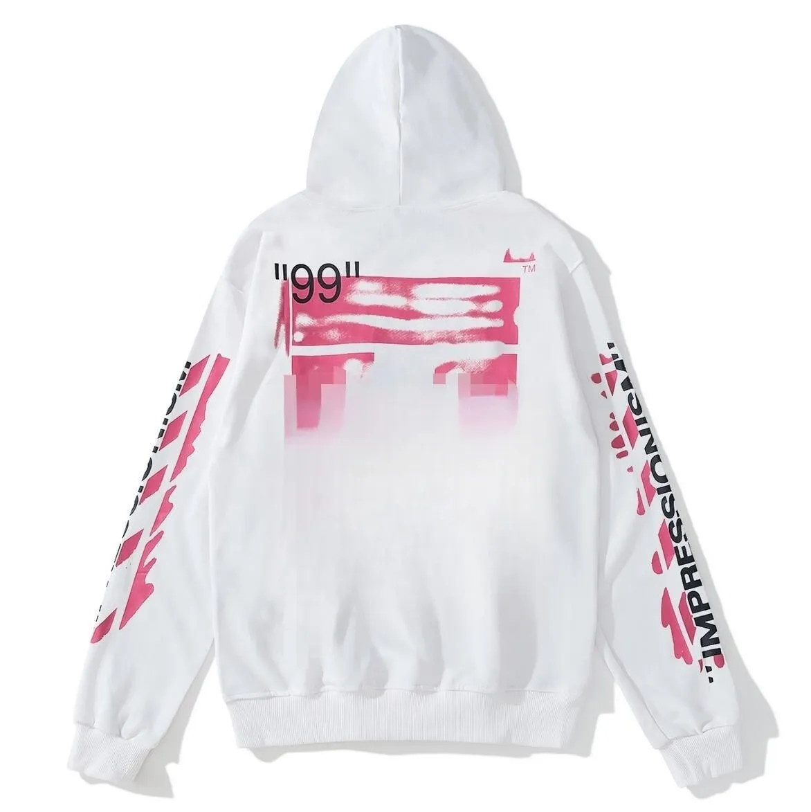 パーカー・フーディ Off-White Red Cotton Hoodie With Adjustable Drawstring Neutral Organic Cotton Hoodie With Full Zip Men › Red