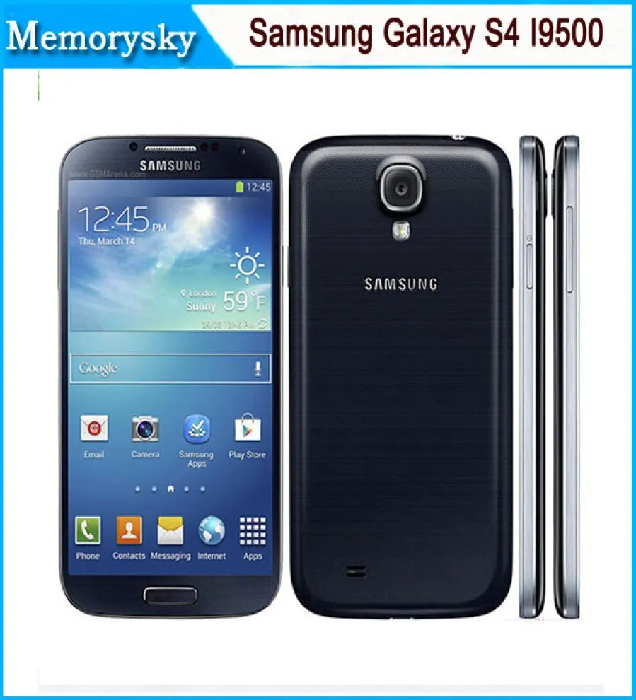 Original generalüberholtes Samsung Galaxy S4 i9500 50 Zoll entsperrtes Telefon 13MP Kamera Quad Core 16GB Speicher DHL Smartphone8593743