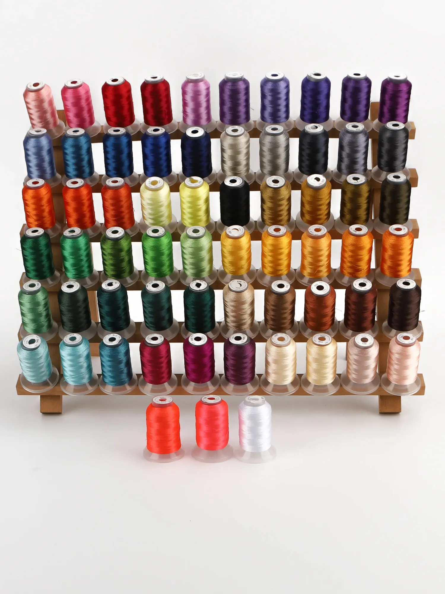 Polyester Embroidery Thread Set 500M 550Y Each Spool for Brother ...