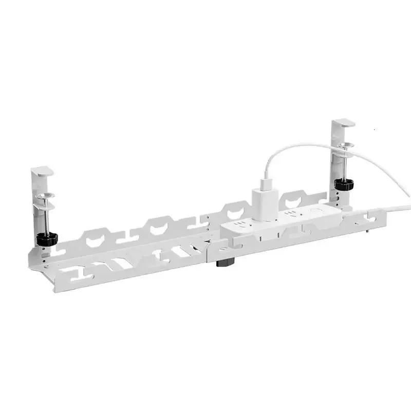 Under Desk Cable Management Tray Wire Cord Organizer Shelf, Power Strip ...