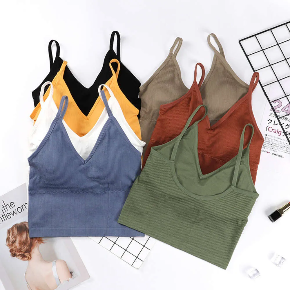 Lu Align Fitness Camisoles Sutiãs Tanques Esportes Mulheres Push Up Top Seamless Running Girl Gym Workout Backless Sport Bra Vest Lemon LL Jogger Lu-08 2024