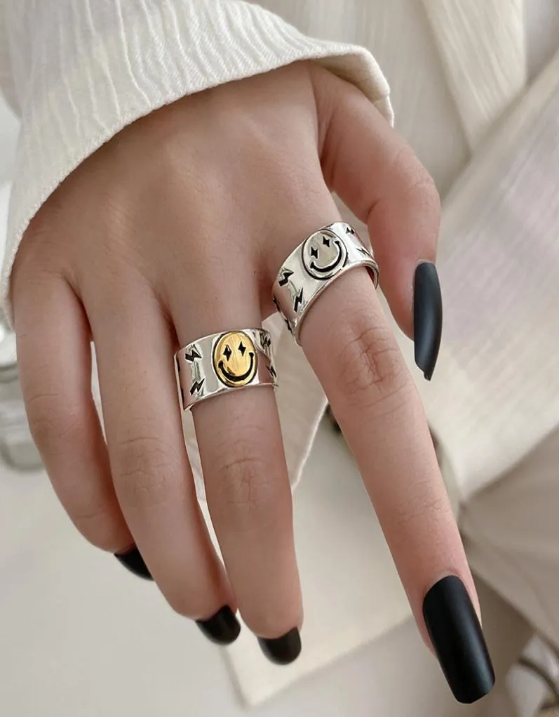 Punk Vintage Gezicht Band Ringen Voor Vrouwen Boho Vrouwelijke Bedels Sieraden Mannen Antieke Knuckle Ring Fashion Party Gift4577739