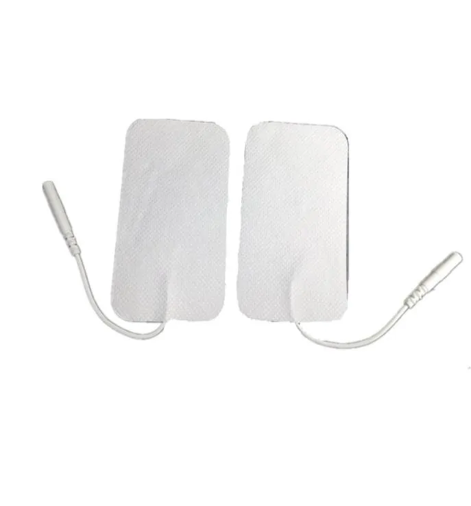 Große 5 cm x 9 cm ELEKTRODENPADS FÜR TENS-EMS-GERÄTE, WIEDERVERWENDBAR, LONGLIFE, selbstklebend, für Massage-Digitaltherapiegerät 10 Stück5pai4353432