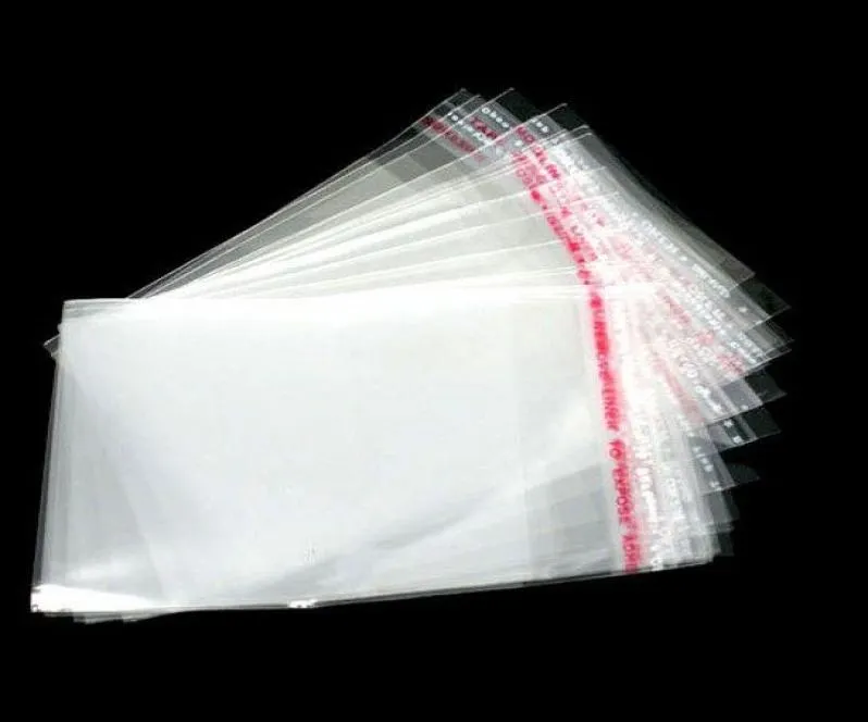 MIC 400pcslot Transparente Autoadesivo Selo Sacos De Plástico 9x6cm Exibição de Embalagem de Jóias Bolsas de Jóias Bags2091187
