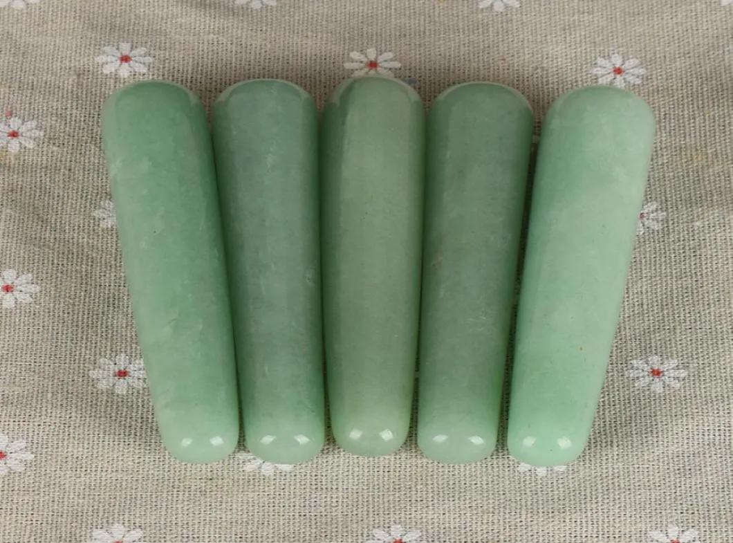 Magic Wand PC 11cm Green Aventurine Stone Massage Roller Pleasure Wands Face Care Tool for Women Massage Relaxation3202119