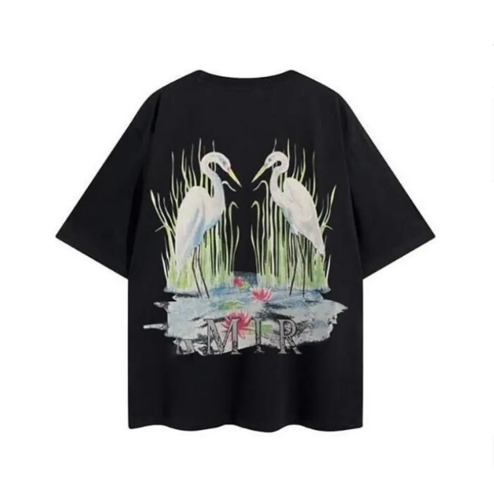 HerrenDamen Designer Graffiti T-Shirts Bedrucktes Modemann T-Shirt Baumwolle Casual T-Shirts Kurzarm Luxus Hip Hop Streetwear T-Shirts A miris