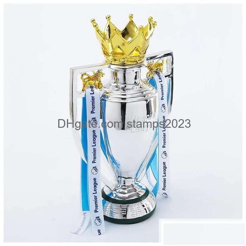 Figurines 1532Cm Football Trophy Soccer Champion Souvenir Europe Award League Model