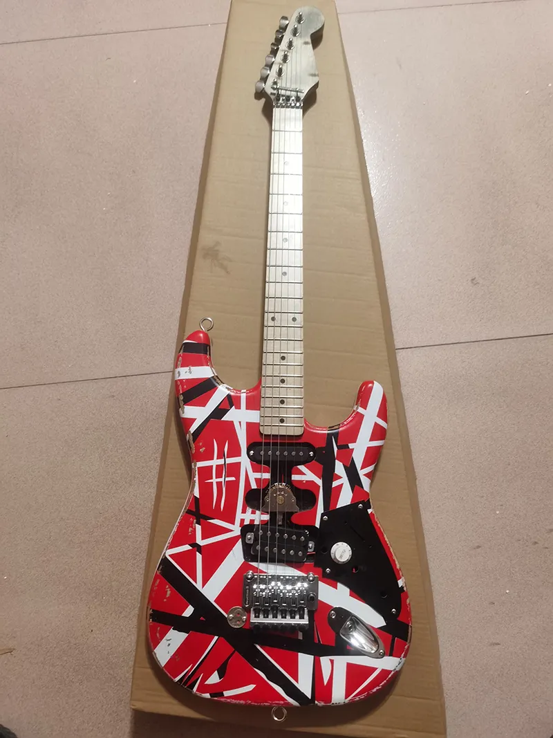 OEM Relic E VH Electric Guitar, Maple Harp Head, Dollar Znak, Floyd Rose Vibrato, gitara pamiątkowa, w magazynie, wysyłka szybko