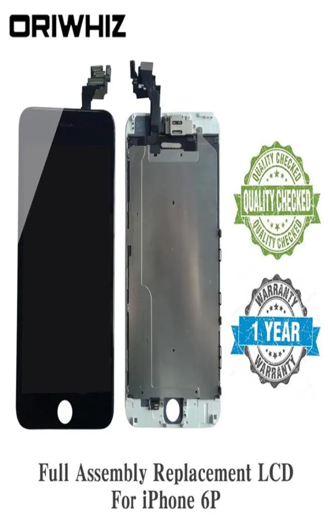 Écran LCD de remplacement facile à installer pour iPhone 6 Plus, Kit d'assemblage complet avec caméra avant, haut-parleur d'oreille, capteur de proximité Repai8548963