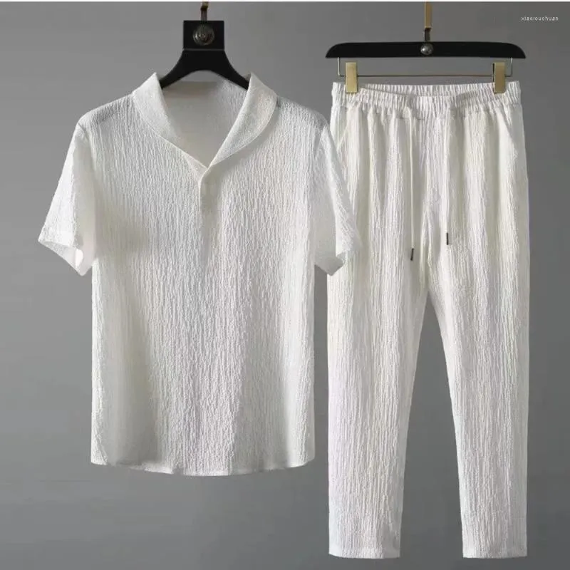 Camisas casuales para hombres Chándal Conjunto de pantalones cortos para hombres Ropa deportiva atlética Ropa Conjuntos de 2 piezas Trajes para correr Traje deportivo
