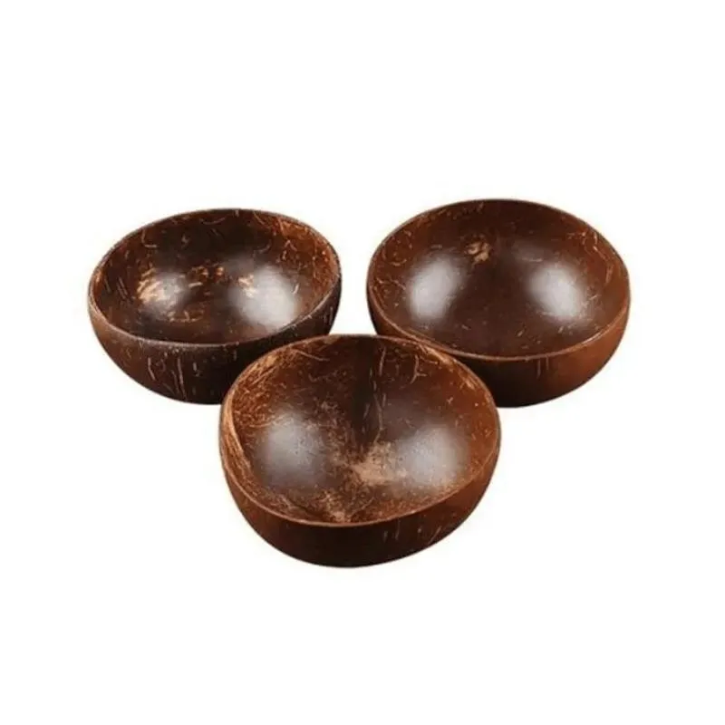 그릇 자연 코코넛 그릇 장식 과일 샐러드 국수 쌀 쌀 수공예 창조적 껍질 SN5077566 드롭 배달 홈 정원 K dh7pj