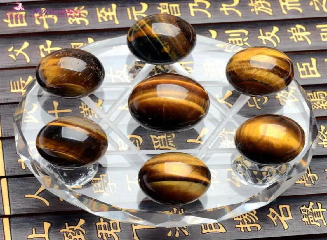 HimaBM 1 Set 7 PCS Tigereye Method Crystal Healing Absorb Energy Psychic Astrology Telepathize Scholomance for Health Care266O6943863