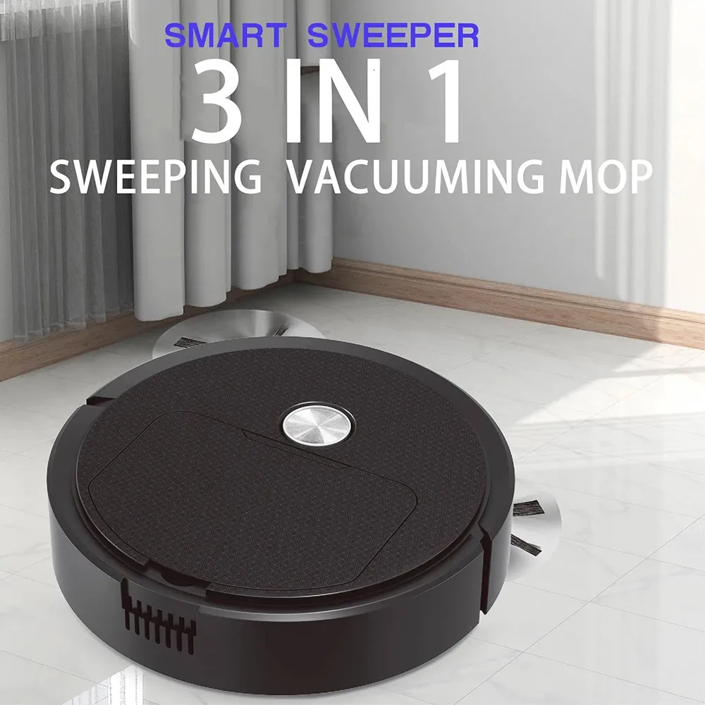 3 In 1 Smart Sweeping Robot Home Mini Sweeper Sweeping and Vacuuming Wireless Vacuum Cleaner Automatic type Sweeping Robots 240202