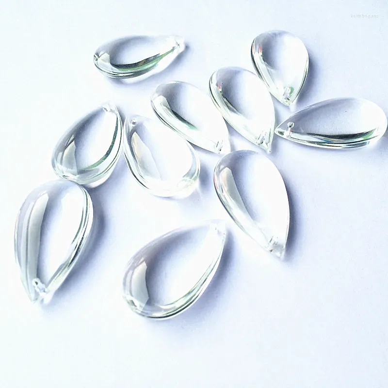 Żyrandol kryształowy hurtowa cena za darmo pierścienie skok 20pcs/działka 38 mm przezroczysty kolor szklany owalny kropelki części pryzmatyczne