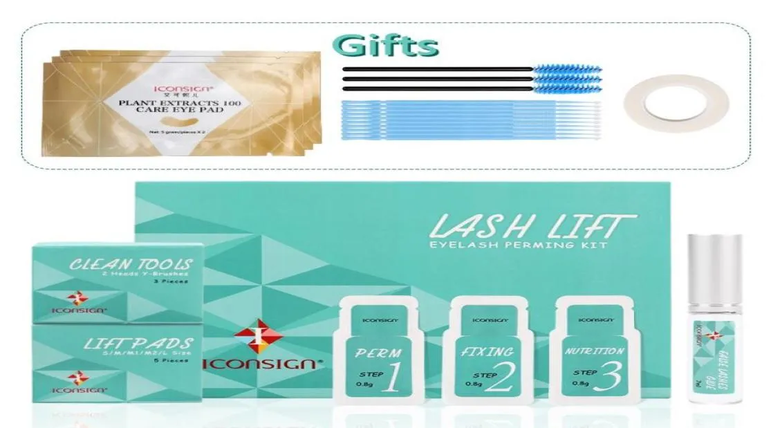 Iconsign Lash Lift Kit Quick & Easy Eyelash Perming Set With Sachet