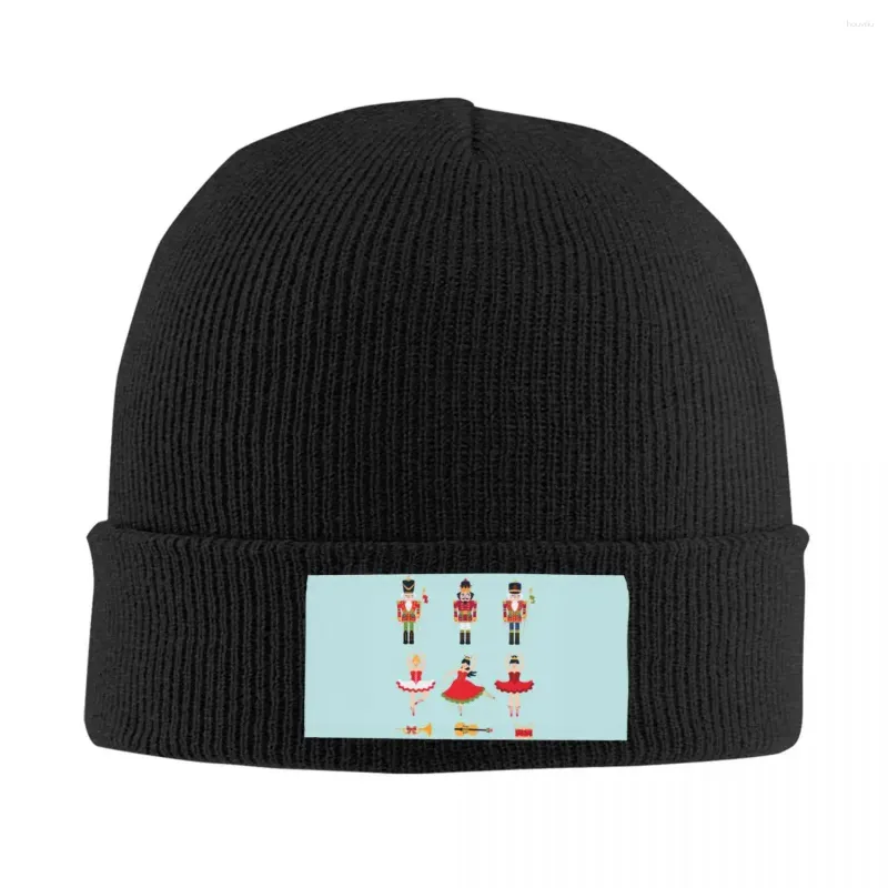 Basker nötknäppare ballerinas bonnet hatt stickade män kvinnor cool unisex god jul varm vinter mössa mössa