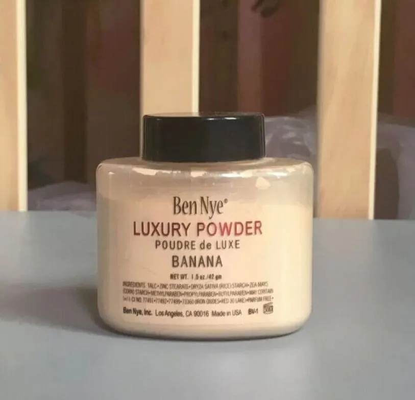 Ben Nye Luxury Powder 42g New Natural Face Loose Powder 방수 영양가있는 바나나 밝게 긴 길이 2120057