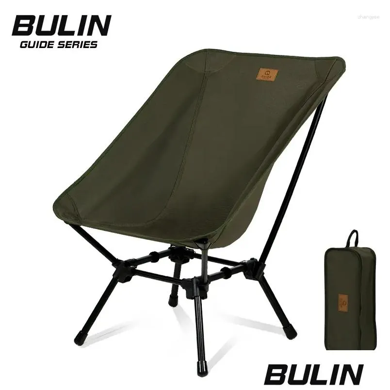 Camp Furniture Guideseries Outdoor Cam Moon Chair Tralight Aluminum Alloy Folding Fishing Backrest Portable Seat Picnic Bbq Drop Deliv Otrkc