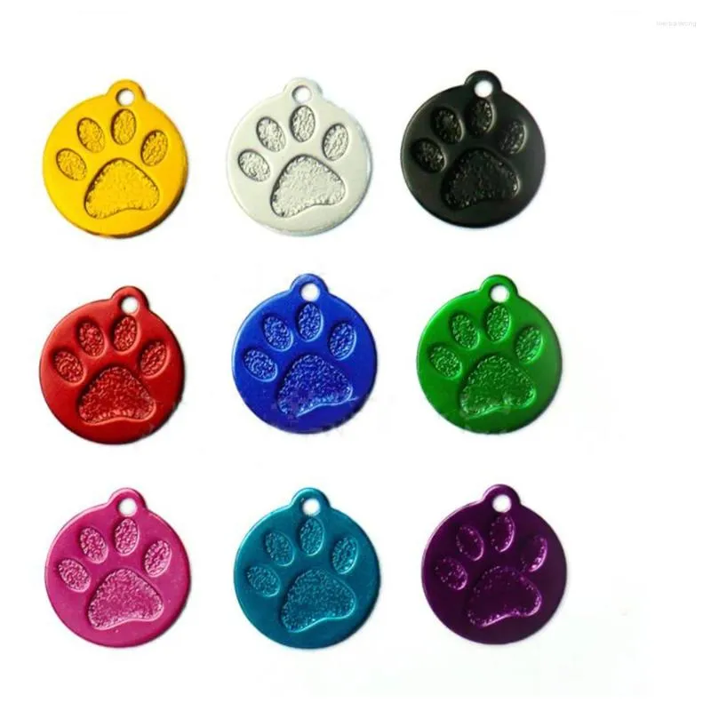 Dog Tag Cat ID Engraving Personalized Collar Pet Charm Name Pendant Necklace Puppy Accessory Glitter Keyring