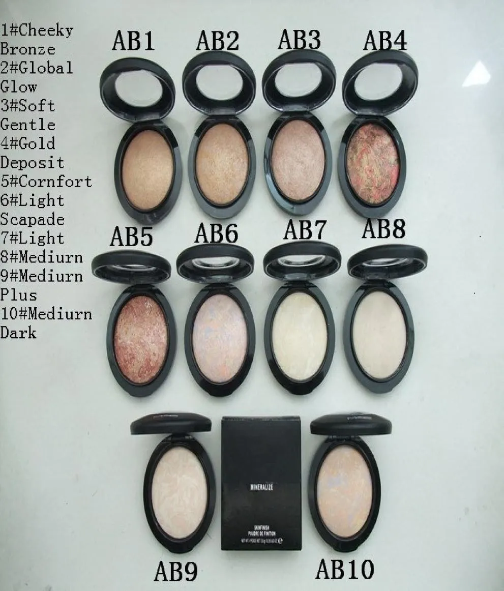 NEW Makeup Mineralize Skinfinish Poudre De Finition Face Powder 10g10 color DHL 6581582