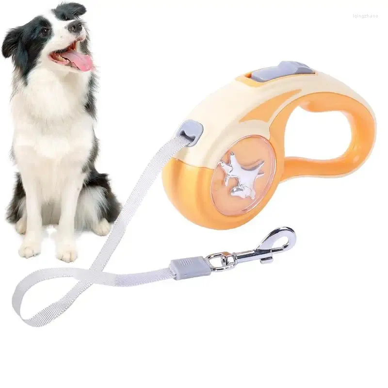 Dog Collars Retractable Leash 10 Ft Strong Nylon Pet Leashes For Small Medium-Sized Dogs Cats 4 Color Choices