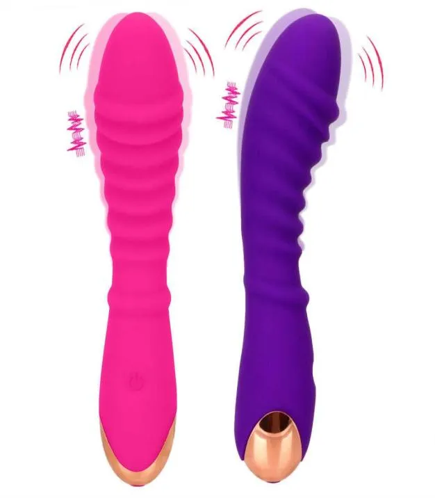 Massage -items upgraden 20 Speed Dildo Vaginale massage Vibrator Siliconen clitoris Stimulatie Vrouwelijke masturbatie Seksspeeltjes voor vrouw6418047