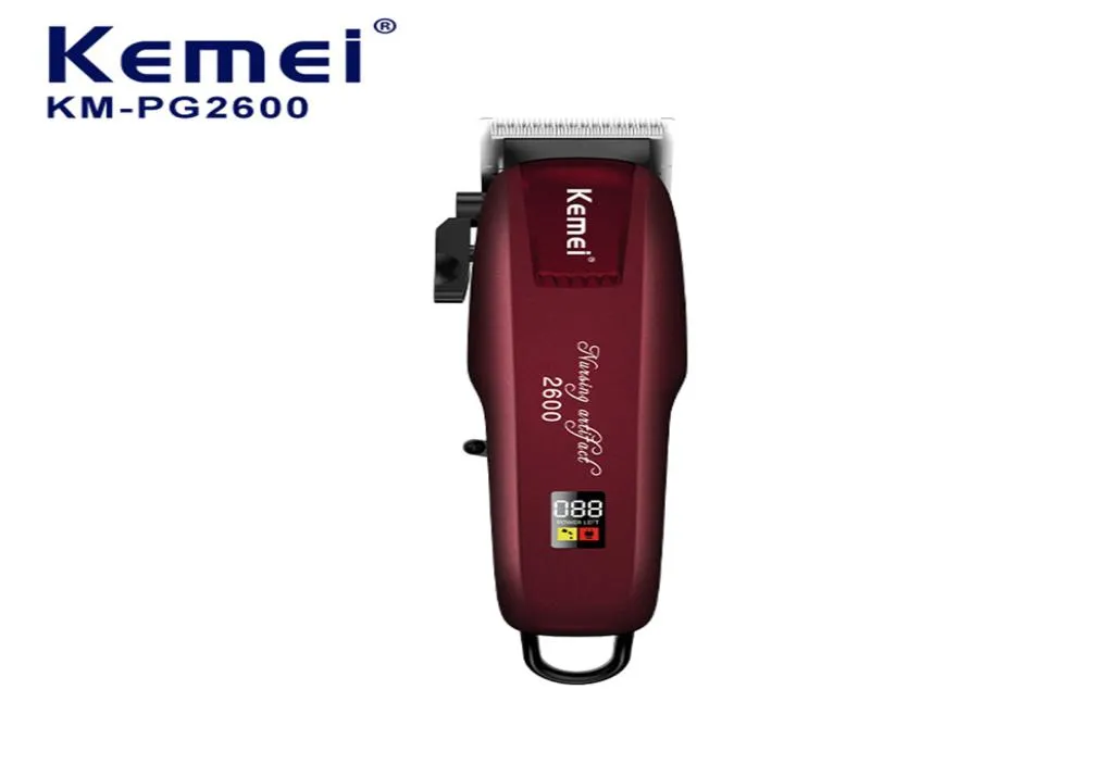 Kemei KM-PG2600 fades profissionais para homens misturando máquina de cortar cabelo cabo sem fio máquina de corte elétrico recarregável2776402