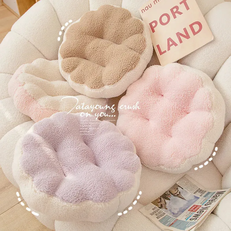 Kawaii Macaron Cookies Plush Toys Simulation Stuffed Foods Soft Biscuit Plushies Throw Pillows Cushion for Kids Gifts Home Decor 240118