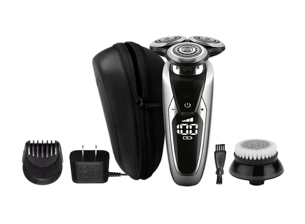 Electric Shavers Floating Waterproof LCD Display 3 Blade Reciprocating Razors Original Powerful Beard Shaving Machine 38D9591779