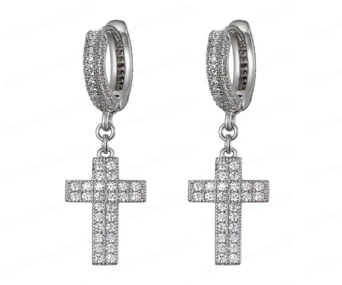 Boucles d'oreilles cubiques en or et argent pour filles et femmes, bijoux Hip Hop, joli cadeau pour amie 3591078