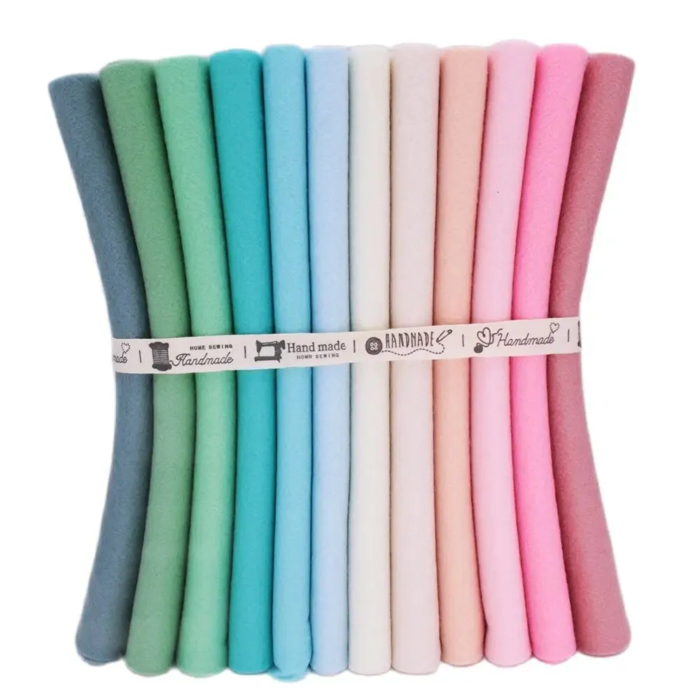 High Density Smooth Soft Fabric Felt DIY Home Sewing Wedding Decoration Dolls Crafts Korean Pink Pea Green Polyester Cloth 240124