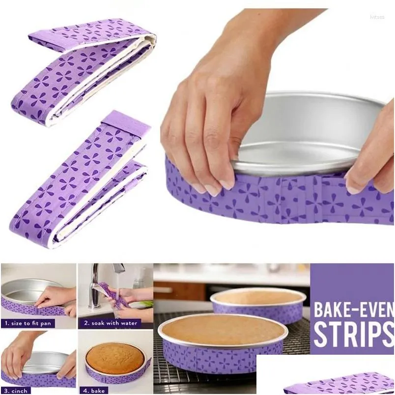 Baking Pastry Tools 1Pcs Cake Mold Tray Protection Strap Strip Anti-Deformation Pasteleria Accesorios Kitchen Gadgets Drop Delivery Ho Othzv