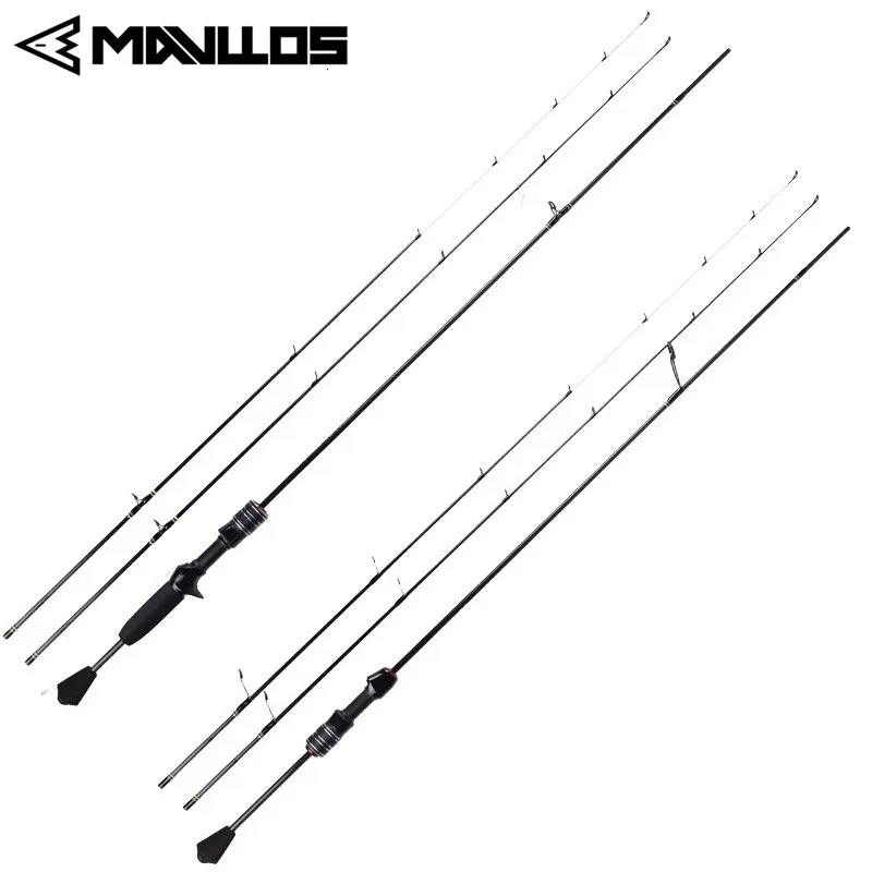 Mavllos delicadeza ponta sólida vara giratória isca 0.6-8g/0.8-10g rápido ultraleve carbono ul ponta bfs fundição vara de pesca de truta 240125