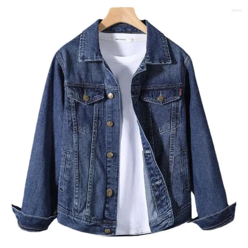 Herrjackor 2024 Spring Autumn Men Slim Retro Jacket Top Casual Korean Jeans Plus Size Baseball and Coats