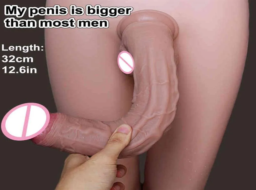 Doux vraies veines énorme gode épais ventouse Silicone bite Plug Anal jouet sexuel pour hommes femmes masturbateurs lesbiennes Double gros pénis269236772