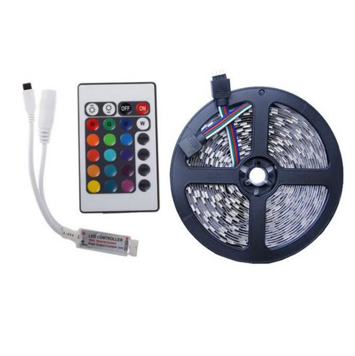 3528 RGB SMD 60 LED M LED -strip Light 24Key Mini Remote Control6380130