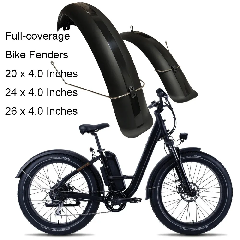 20x4.0 20x5.0 Fat Tire Fender E-bike 20inch Snowboard Electric Bicycle Mudguard Wing Plastic Sturdy Durable Mud Guard 240202