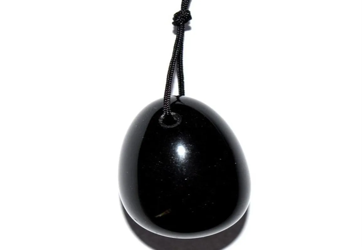 1 pièce 30 20mm obsidienne jade cristal pierre précieuse oeuf plancher pelvien Muscle Vaginal Ben Wa yoni oeuf pour Kegel exercice 257i1573807