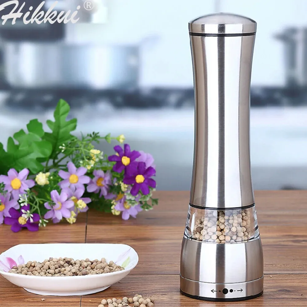 Stainless Steel Pepper Grinder Manual Mill for Salt Pepper Rice Herbs Spice Creative Ceramic burr Mills for Kitchen Cooking 240118