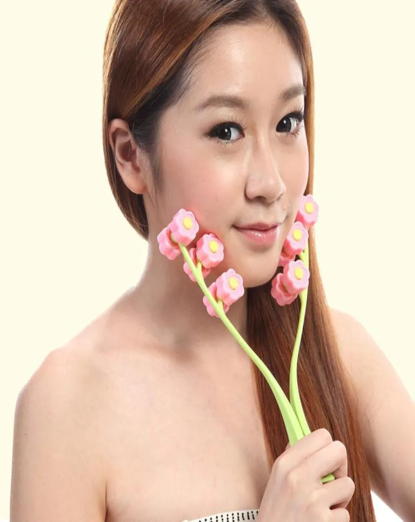 Nyaste rullbantning Face Flower Type Elastic Facial Massager Facelift Massage Face Shaper Relaxation Beauty Tools6055782