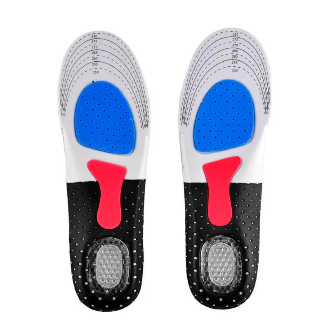 Unisex Ortic Arch Support Shoe Pad Sport Running Gel Insoles Insert Cushion for Men Women 3540 size 4046 size to choose 061309585051