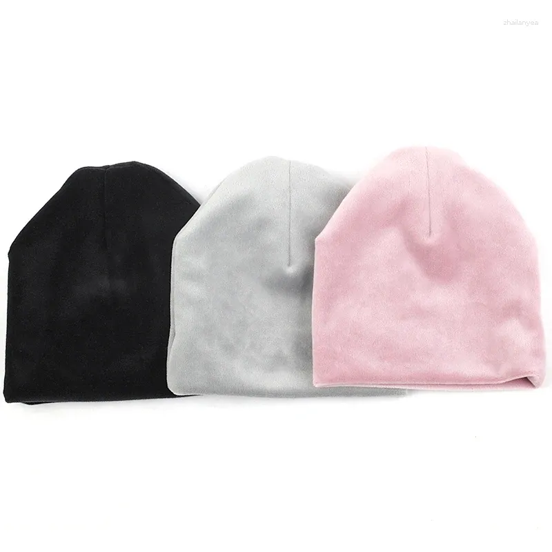 Baretten Mode Zachte Elastische Winter Outdoor Warme Mutsen Baby Casual Skull Beanie Meisjes Jongens Eenvoudige Effen Kleur Hoeden Caps