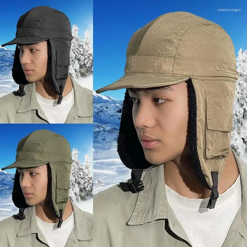 Cycling Caps Pilot Hat Adult Women Warm With Ear Flap Trapper Hunting Costume Accessories For Snowboarding Fishing Gardening