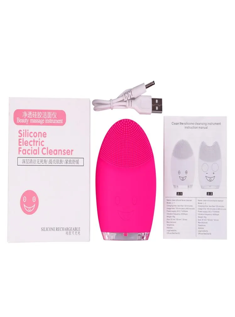 Face Cleaning Mini Electric Massager Brush Washing Machine Waterproof Silicone Cleansing Tools6179036