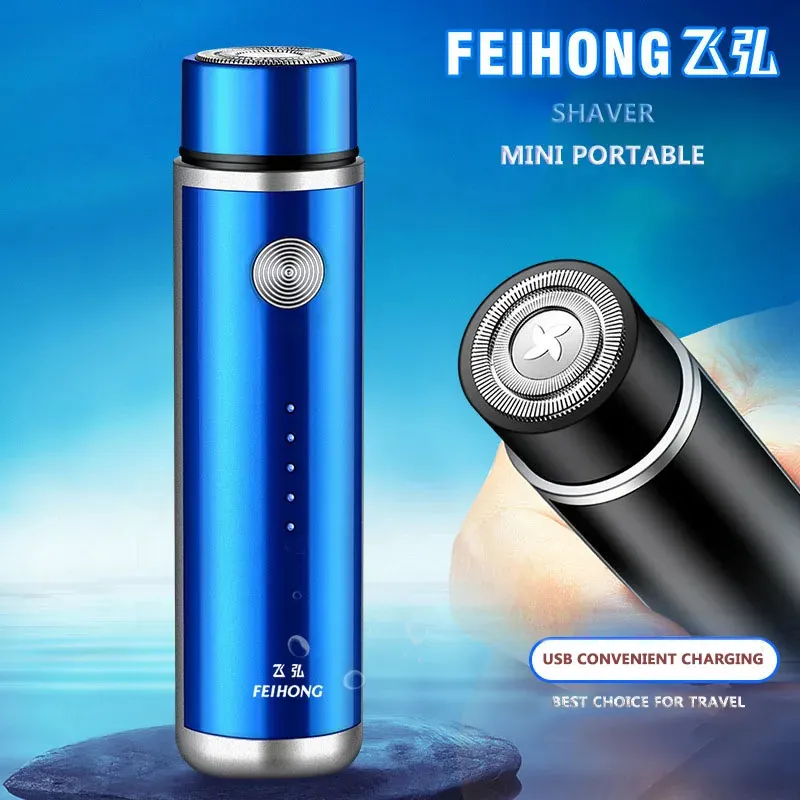 Mini Electric Shaver for Men Portable Electric Razor Beard Knife USB Laddning av herrares rakare Face Body Razor 240127