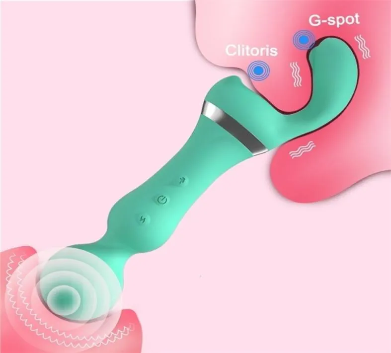 22ss Massaggiatore giocattolo del sesso Potenti vibratori Av Donne 3 in 1 Magic Stick g Spot Massaggiatore Vibratore Clitoride femminile Giocattoli Adulti5238540