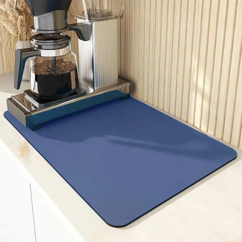 Bord Mattor Kaffebryggare Matte Dish Torkning Superabsorberande köksbänk för servis COFFER ANTI-SLIP FOLLABLE