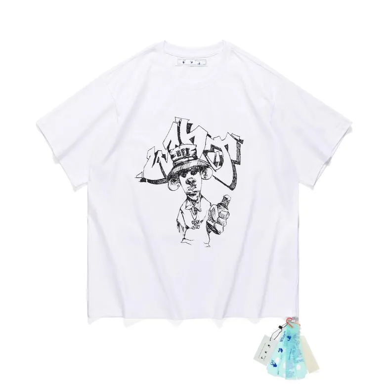 2024 Nieuwe heren T-shirts Designer Luxe offs WIT Klassiek T-shirt Arrow Graffiti Sweatshirt Heren en dames T-shirts Mode coupl Tee Meerdere stijlen Hip Hop T-shirt